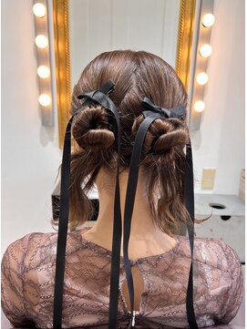 コワファースト  させぼ五番街店(COIFF1RST) ダブルシニヨンarrange★