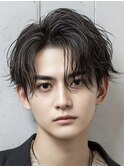 フェザーパーマフェザーショート韓国へアセンターパート
