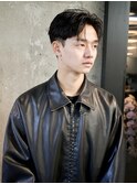 刈り上げセンターパート　リバースセンターパート