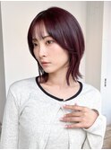 くびれミディ前髪カット顔周りレイヤー韓国ヘア_F31267
