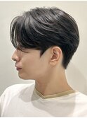men's/メンズ/刈り上/げセンターパート/ダウンパーマ/池袋/韓国