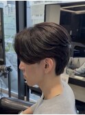 MEN'S HAIR/襟足ありセンターパート