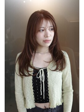 ヘアーループセラデザインワークス(Hair ruup Sela design works) ブリーチなしダブルカラー／柔らかオレンジ／那覇新都心