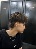 マレットヘア×ブロンドハイライト