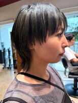 ナチュラル ヘアーデザイニング(Natural hair designing) 視線を奪うウルフショート/小顔レイヤー/マッシュウルフ/ツヤ感