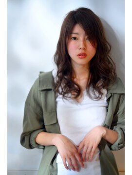 ネオリーブアオバ 高田馬場店(Neolive aoba) 【高田馬場/aoba】グレージュカラー×カーリースタイル