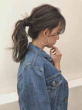 テラバイアフロートシーグラスコテージ (terra by afloat SEAGLASS COTTAGE) こなれポニーテール 簡単アレンジ ヘアセット 二子玉川