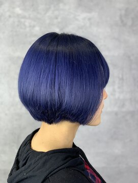 リトル(Re:tle) 【河野有希】エイダ・ウォン風カット×ネイビーブルー