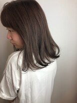 ヘア プロデュース キュオン(hair produce CUEON.) セミロング×チョコレートブラウン