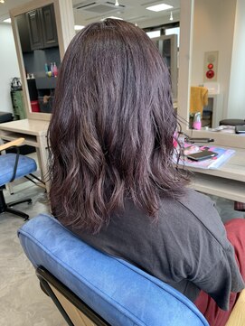 アクト 仙台店(ACT) 暗髪　ディープパープル　ブリーチなし