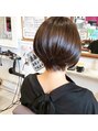 ヘアーメイク レーヴ(Hair make reve) 前下がりショートボブ1ヶ月経ってもカッコ良く保ちます