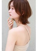 【FERIA 池田】マロンベージュ*ウルフボブ