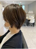 他店お直しカット一回目ショートヘア