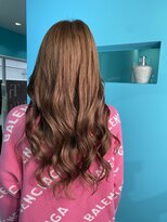 ティファニー(Tiffany) シールエクステ付き☆ピンクベージュ☆韓国ヘアー☆韓国カラー☆