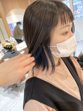 ネオリーブカフ 鶴ヶ峰店(Neolive caff) さりげなハイライト透明感カラー&インナーカラー