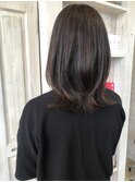 福山美容室caary似合わせカット 外ハネくびれミディ