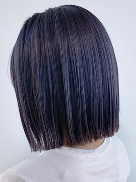 リンダバイネオリーブ 白楽店(Linda by neolive) ハイトーンカラーラベンダーカラー切りっぱなしカット