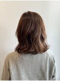 ニューヨークドライカット×白髪染め×くせ毛いかしボブ
