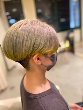 ギグス 星ヶ丘(gigs) メンズ/ツーブロックマッシュ/ホワイトベージュ