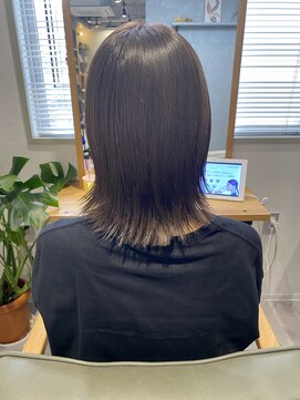 ビス フルール 日暮里店(Vis fleur) 切りっぱなしボブ×アッシュ◎小國綾か