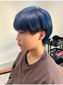 くすみブルー