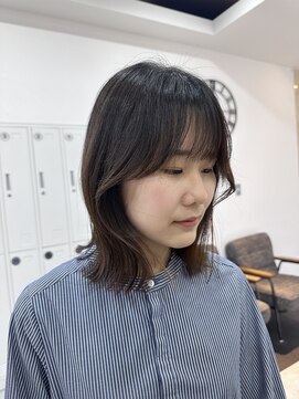 レム 仙台店(L.E.M) 顔周りレイヤー×切りっぱなし