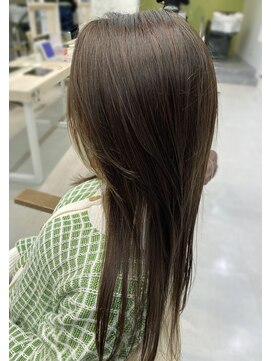 バーチ バイ クロップエス(BIRCH by crop es) 顔周りカット×オリーブベージュ