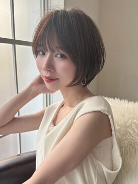 アンド ストーリーズ(&STORIES) ショートボブ髪型30代40代50代前髪あり前髪なし面長丸顔【倉田】