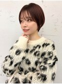*滝田*チョコレートラテブラウン似合わせ丸みショート吉祥寺