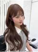 韓国スタイル/ナチュラルくびれヘア_くびれ巻き_レイヤーカット