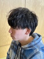 ニアウ 伊勢崎連取店(Niau)&nbsp;シャドウパーマナチュラルマッシュメンズヘア