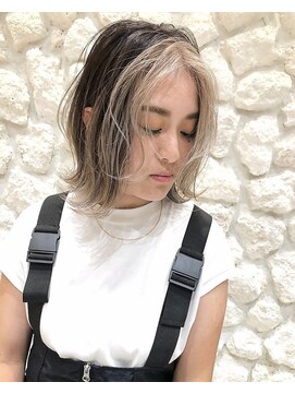 モアナ バイ ヘッドライト うるま店(Moana by HEADLIGHT) Moana【うるま】#インナーカラー#エアリーボブ#20代30代40代50代