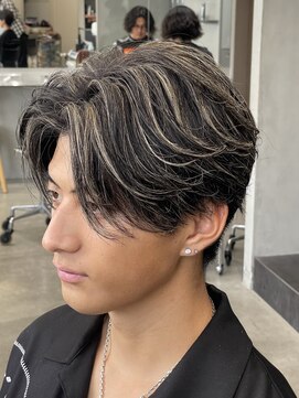 フィフスパーク(fifth PARK) 渋谷フェザーパーマニュアンスパーマメンズハイライトカラー