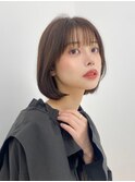 ボブ／レイヤーカット／グレージュカラー／表参道