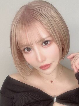 エリーツ 表参道(elyts) ミルキーボブ 表参道 ブリーチカラー