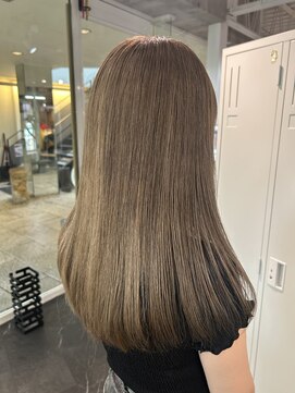 サンエンヘアー(lll_en hair) ケアブリーチ×透明感ベージュ
