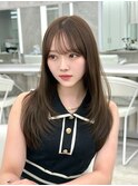 レイヤーカット ワンカール ベージュ『MAEUL luna 桔川』
