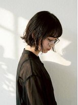 ミロアヴィタ 平尾(miroa vita)&nbsp;ボブパーマ 　ショートヘア シースルーバング 艶髪