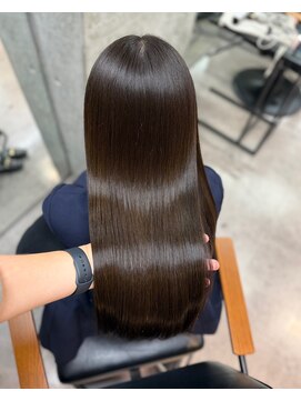 ルート 南堀江(route) オリーブブラウン/髪質改善/艶髪/イメチェン/前髪カット/南堀江