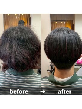 エノア 青山(ENORE) メンズ縮毛矯正/曲がる縮毛矯正/メンズ髪質改善/メンズカット