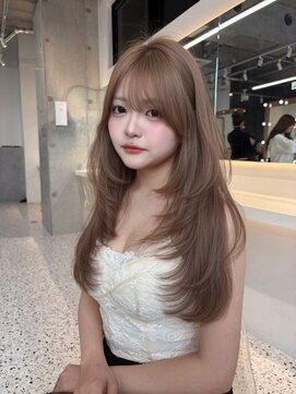 ロール 博多(Role) 似合わせカット/ダブルカラー/ブリーチ/ミルクティーベージュ