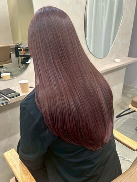 ユッカ 京橋(YUCCA) 【 YUCCA 】大人可愛い/カシスカラーロング