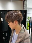 オリーブブラウン×メンズパーマ【新百合ヶ丘】