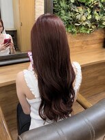 プランツヘアー ブリーチ無しピンクベージュ