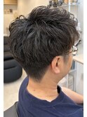 朝ラクふんわりメンズパーマ