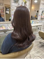 フゥカ 売市店(fuka)&nbsp;【透明感カラー】ピンクブラウン×韓国ヘア　八戸