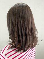 アルバム 銀座(ALBUM GINZA)&nbsp;ダークグレー_毛先パーマことりベージュ_ba264411