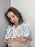 【ベルクープス天王寺】三島直子かきあげバング切りっぱなしボブ