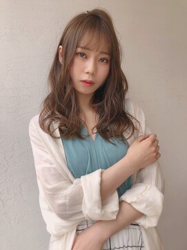 オーロ 西大寺店(ORO) ゆるふわなフェミニンセミロング