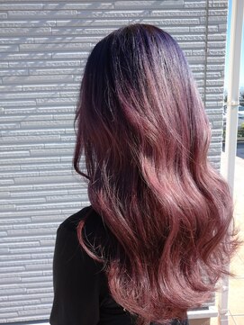 シャトン(chaton) バイオレット～ピンクのグラデーション